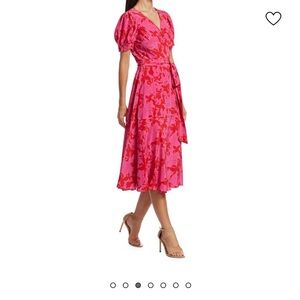 TANYA TAYLOR
Dorothy Silk-Printed Puff-Sleeve Midi Dress